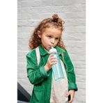 Zg Store – Pipetli Içecek Şişesi Campus Flip-Up 500 ml Pembe – Çocuklar Için Pipetli Su Şişesi – Gazlı Asitlere Uygundur – Sızdırmaz