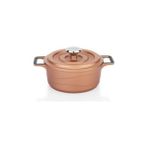 Zg Store Pro Cast Mini Döküm Tencere Seti 5 Parça-Rosegold