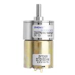 Zga37rg 12V 37Mm 100Rpm Reduktorlu Dc Motor Metal Disli Yuksek Tork Kuvvet Robot Oyuncak Rc Araba