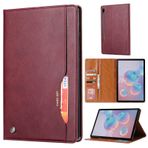 Zhangli Samsung Galaxy Tab S7 Plus / T970 / T975 / T976 için Telefon Kılıfları Yoğurma Cilt Dokusu Yatay Çevirmeli Deri Kılıf Fotoğraf Çerçevesi ve Tutucu & Kart Yuvaları ve Cüzdan Telefon Kılıfları