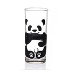 ZHANGWING Kahve Kupası 290 ml Panda Cam Süt Bardağı Ev Günlük Kahve Kupası Ofis Su Bardakları Mutfak Sofra Takımı Kahvaltı Kupaları (Renk: Panda 1 adet)