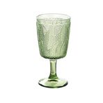 ZHANGWING Kahve Kupası 350 ml Yapraklar Oyma Şarap Kadehi Oyma Cam Kırmızı Şarap Suyu Bardakları Şampanya Flüt Kadehi (Renk: Yeşil)