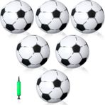Zhanmai 6 Paket Şişirilebilir Futbol 40,6 cm Şişirilebilir Plaj Topu Büyük Spor Havuz Topu Pompalı Yetişkinler Gençler için Hediye Yaz Açık Hava Parti Dekorasyonları (Çorap)