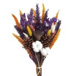 ZHDOKA Karışık Kurutulmuş Çiçek Buketi, 21.6 inç Korunmuş Okaliptüs Lavanta Gypsophila Buketi Tavşan Kuyrukları Kurutulmuş Çiçekler Ev Masa Merkezinde Düğün Dekorasyonu için(#1)