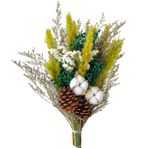 ZHDOKA Karışık Kurutulmuş Çiçek Buketi, 21.6 inç Korunmuş Okaliptüs Lavanta Gypsophila Buketi Tavşan Kuyrukları Kurutulmuş Çiçekler Ev Masa Merkezinde Düğün Dekorasyonu için(#4)