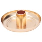 ZHDOKA Metal Konik Şamdan Tutucu, Romantik Düğün Yemek Masası Dekoratif Mumluk, Ev Düğün Parti Yıldönümü için Minimalist Antik Mum Standı (Altın)