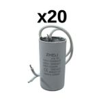 Zheli 1,5 Μf 25X49 mm Plastik Kablolu 450-500 Acv Daimi Devre Kondansatörü - 20'Lİ