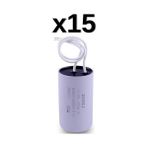 Zheli 15 Μf 35X68 mm Plastik Kablolu 450-500 Acv Daimi Devre Kondansatörü - 15'Lİ