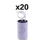 Zheli 30 Μf 45X70 mm Plastik Kablolu 450-500 Acv Daimi Devre Kondansatörü - 20'Lİ