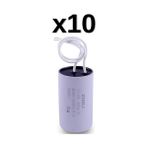 Zheli 40 Μf 45X90 mm Plastik Kablolu 450-500 Acv Daimi Devre Kondansatörü - 10'LU