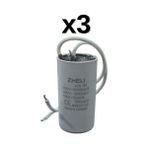 Zheli 40 Μf 45X90 mm Plastik Kablolu 450-500 Acv Daimi Devre Kondansatörü - 3'LÜ
