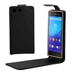 ZHENGNING Sony Xperia M5 (Siyah) Akıllı Telefon için Koruyucu Kılıf Dikey Kapaklı Manyetik Toka PU Deri Kılıf İnce Kapak (Renk: Siyah)