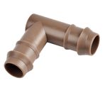 ZHIGENHY Damla Sulama Dirsek Parçaları 1/2 "Damla Boru, OD 17mm Dikenli Konnektörler, Damlama Hattı Bahçe Sulama Yağmurlama Sistemi Için 90 Derece Dirsek Parçaları-20 Adet/paket