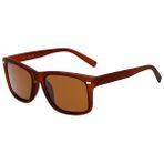 ZHKJ Shop 2 Parça Erkek Güneş Gözlüğü Gece Görüş Parlama Önleyici Sürüş Kahverengi (Yurt Dışından)