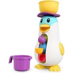 ZHKJ Shop Lxb-76 Bebek Banyo Penguen Yel Değirmeni Su Oyuncak - Beyaz (Yurt Dışından)