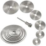 ZHL Tools 6 Parça Mini Matkap Ucu Ahşap Kesme Yuvarlak Çelik Bıçak Testere Diski - Siyah