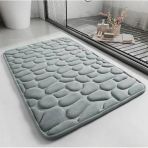 Zhlhome Kaydırmaz Banyo Paspası Gri 60X38cm