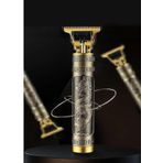 Zhltools Metal Gövdeli Şarjlı T-Bıçak Saç Ense Sakal Tıraş Makinesi Ejder Baskılı