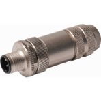 Zhong M12MG-D4K ,metal M12/4-PIN Düz Erkek Soket - 0 - Siyah