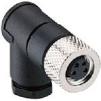 Zhong M8PG-4D ,m8/4-Pin Açılı Dişi Soket - 0 - Siyah