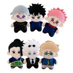 Zhongkaihua Anime JJK Peluş Gojo Satoru/Geto Suguru/Megumi/Inumaki Figürleri Yumuşak Doldurulmuş Karikatür Yastık Kırlent Kanepe Yatak Odası Ev Dekorasyonları Koleksiyon Hediyeler 23CM
