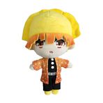 Zhongkaihua Anime peluş Agatsuma Zenitsu şekil yumuşak doldurulmuş kanepe yatak odası ev koleksiyon süslemeleri hediyeler 25CM