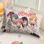 Zhongkaihua Anime Yastık Kılıfı 60 * 40 cm, Kaname Madoka/Akemi Homura Figürlü Baskılı Yastık Kılıfı Anime Ürün Yastık Kılıfı Yatak Odası Kanepe Ofis (Yastık Dahil Değildir)