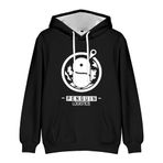 Zhongkaihua Arknights Blaze Ptilopsis Phantom Anime Dijital Kapüşonlu Kazak - Yetişkin Genç Anime Sweatshirt Cepli Sıcak Hediye Erkek Kız Öğrenci Severler için, Tip - 03, XXL