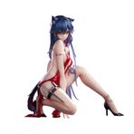 Zhongkaihua Arknights Figürü Teksas Figürü Kırmızı Elbise Tarzı Anime PVC Model Heykelcik Masa Noel Ev Dekorasyon Süs Hayranlar için Doğum Günü Hediyesi, Aksiyon Figürü, 6,29 inç (16 cm)