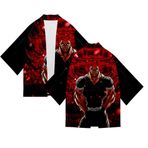 Zhongkaihua BAKI Anime Kimono hırka Hanma Yujiro/hanma baki Anime şal hırka yaz Cosplay Kimono ceket pelerin için kulüp parti, Tip 4, M