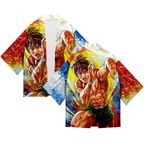 Zhongkaihua BAKI Anime Kimono hırka Hanma Yujiro/hanma baki Anime şal hırka yaz Cosplay Kimono ceket pelerin için kulüp parti, Tip3, XL