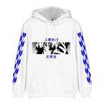 Zhongkaihua Bungo Sokak Köpekleri Dazai Osamu Nakajima Atsushi Anime Dijital Kapüşonlu Kazak Yetişkin Genç Anime Sweatshirt Cepli Sıcak Hediye Öğrenci Severler için, Tip - 3, 4XL