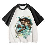 Zhongkaihua Bungo Stray Dogs Tişört, Gençler Yetişkinler Yaz Günlük 3D Baskı Dazai Osamu & Nakahara Chuuya Anime Kısa Kollu Tişört, Hayranlar için Siyah ve Beyaz Tişört Hediye, Edogawa Rampo, 3XL