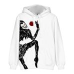Zhongkaihua Death Note Light Yagami L Lawliet Anime Dijital Kapüşonlu Kazak Sweatshirt Cepli Sıcak Hediye Yetişkin Genç Erkek Kız Öğrenci Severler için, tip 5, S