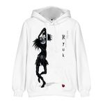 Zhongkaihua Death Note Light Yagami L Lawliet Anime Dijital Kapüşonlu Kazak Sweatshirt Cepli Sıcak Hediye Yetişkin Genç Erkek Kız Öğrenci Severler için, tip 6, S