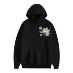 Zhongkaihua Frieren: Beyond Journey's End Anime Hoodie Siyah Uzun Kollu Kapüşonlu Kazak Sweashirts Frieren Sevimli Karikatür Baskılı Cepli Weatshirt, tip 5, L