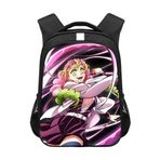 Zhongkaihua Kamado Tanjiro Erkek Kız Anime Sırt Çantası Okul Çantaları, Kamado Nezuko Büyük Kapasiteli Kanvas Üniseks Günlük Çanta, Seyahat Öğrenci Sırt Çantası, Okula Dönüş, 7 yazın, L 30.5 x W 16 x