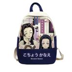 Zhongkaihua Kamado Tanjiro Kanao Tsuyuri Erkek Kız Anime Sırt Çantası Okul Çantaları, Sevimli Kanvas Üniseks Günlük Çanta, Seyahat Öğrenci Sırt Çantası, Okula Dönüş Doğum Günü Hediyesi, Kochou Kanae,