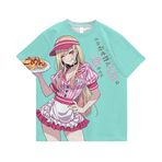 Zhongkaihua Kitagawa Marin Anime Baskılı Tişört My Dress-Up Darling Unisex Anime Tişört Erkekler ve Kadınlar için Yaz Günlük Kısa Kollu Üst, 7 yazın, M Short