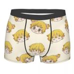 Zhongkaihua Kochou Shinobu Erkek Çocuk İç Çamaşırı Tokitou Muichirou Kamado Nezuko Boksörler Külot Anime Karikatür 3D Baskı Sonbahar Kış Noel Doğum Günü Hediyesi, Agatsuma Zenitsu, 4XL