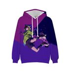 Zhongkaihua Kyan Reki 3D Anime Dijital Langa Hasegaw Chinen Miya Kapüşonlu Kazak Sweatshirt Cepli Sıcak Hediye Yetişkin Genç Erkek Kız Öğrenci Severler için, 3 yazın, XXS