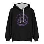 Zhongkaihua Mo Dao Zu Shi LAN Wang Ji Wei Wu Xian Anime Dijital Kapüşonlu Kazak - Yetişkin Genç Anime Sweatshirt Cepli Sıcak Hediye Erkek Kız Öğrenci Severler için, Mo Dao Zu Shi - 02, XL