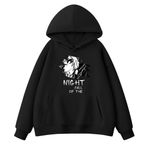 Zhongkaihua Nanakusa Nazuna 3D Anime Dijital YAMORI KO Siyah Kapüşonlu Kazak Sweatshirt Cepli Sıcak Hediye Yetişkin Genç Erkek Kız Öğrenci Severler için, Tip 2, S