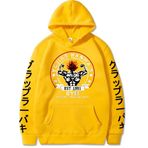 Zhongkaihua Üniseks Baki Kapüşonlu Cosplay Kostüm Anime Hanma Yujiro 3D Baskılı Kapüşonlu Sweatshirt Kapüşonlu Kazak Uzun Kollu Weatshirts Ceket XS-4XL, Tip 4, XL