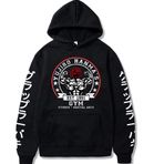 Zhongkaihua Üniseks Baki Kapüşonlu Cosplay Kostüm Anime Hanma Yujiro 3D Baskılı Kapüşonlu Sweatshirt Kapüşonlu Kazak Uzun Kollu Weatshirts Ceket XS-4XL, Tip1, XL