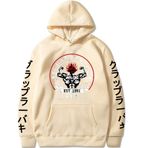 Zhongkaihua Üniseks Baki Kapüşonlu Cosplay Kostüm Anime Hanma Yujiro 3D Baskılı Kapüşonlu Sweatshirt Kapüşonlu Kazak Uzun Kollu Weatshirts Ceket XS-4XL, Tip3, L