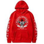 Zhongkaihua Üniseks Baki Kapüşonlu Cosplay Kostüm Anime Hanma Yujiro 3D Baskılı Kapüşonlu Sweatshirt Kapüşonlu Kazak Uzun Kollu Weatshirts Ceket XS-4XL, Tip5, XL