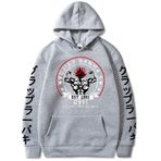 Zhongkaihua Üniseks Baki Kapüşonlu Cosplay Kostüm Anime Hanma Yujiro 3D Baskılı Kapüşonlu Sweatshirt Kapüşonlu Kazak Uzun Kollu Weatshirts Ceket XS-4XL, Tip6, M