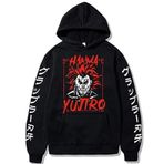 Zhongkaihua Unisex Baki Hoodie Cosplay Kostüm Anime Hanma Yujiro 3D Baskılı Hoodies Weatshirts Kapüşonlu Kazak Uzun Kollu Weatshirts Ceket, Tip1, XXL