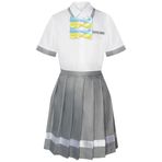 Zhongkaihua Yanami Anna Cosplay Anime JK okul kız üniforma gömlek pilili etek Anime Cosplay kostümleri peruk ile cadılar bayramı parti kıyafet tam Set